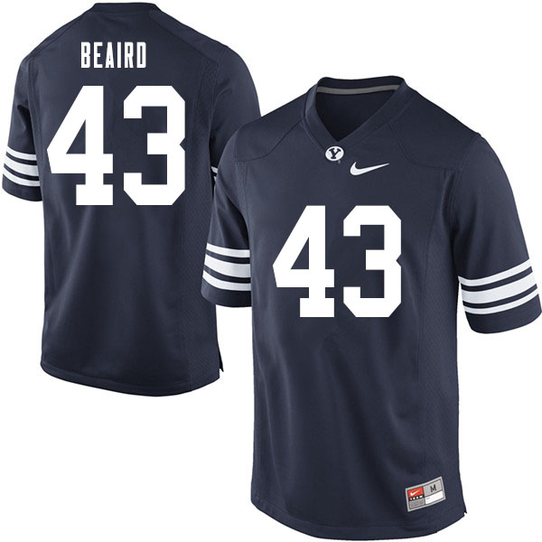 Men #43 Chapman Beaird BYU Cougars College Football Jerseys Sale-Navy - Click Image to Close